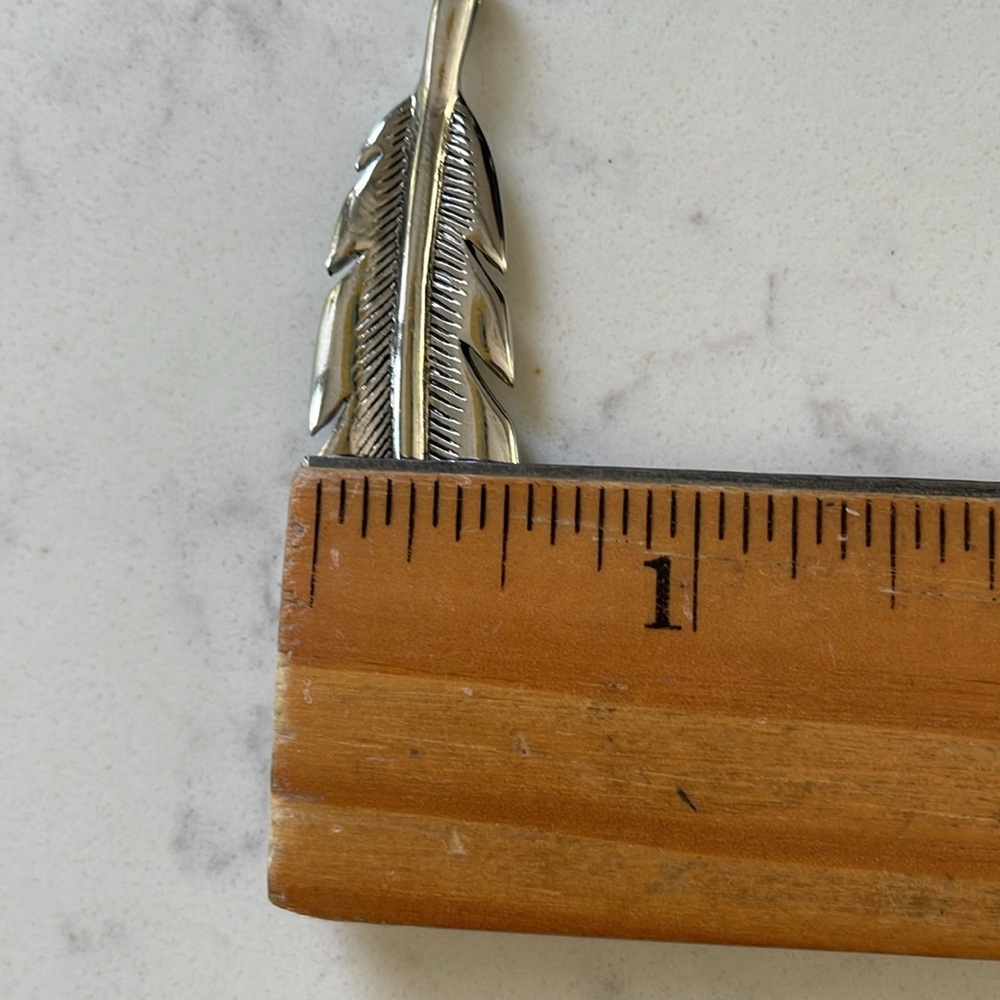 Ralph Lauren, Silver Feather Pendant - Picture 3 of 12